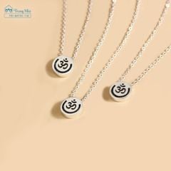 Dây chuyền bạc chữ OM dòng chảy An Yên (TRS MATDC 136)
