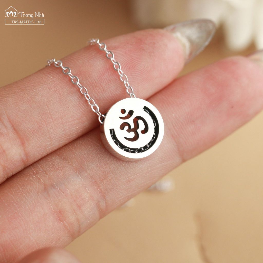 Dây chuyền bạc chữ OM dòng chảy An Yên (TRS MATDC 136)