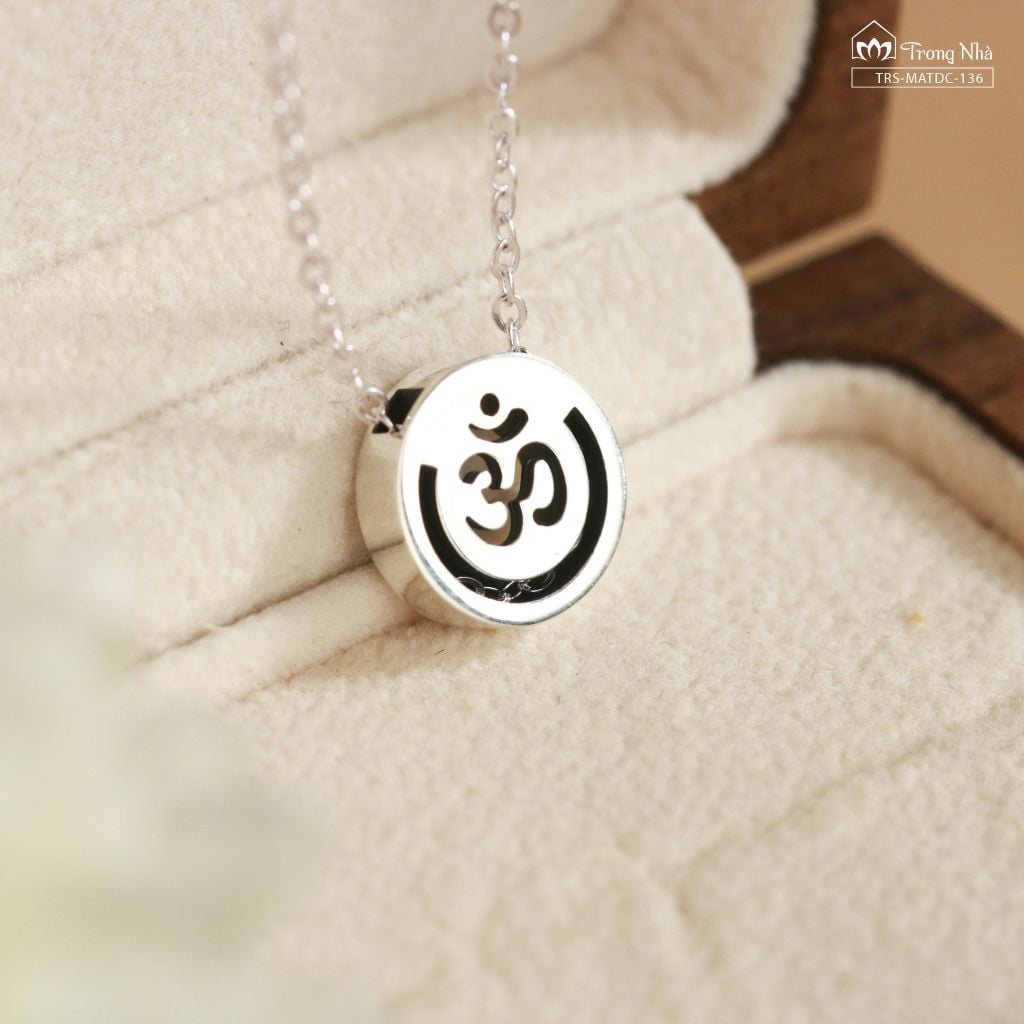 Dây chuyền bạc chữ OM dòng chảy An Yên (TRS MATDC 136)