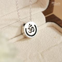 Dây chuyền bạc chữ OM dòng chảy An Yên (TRS MATDC 136)
