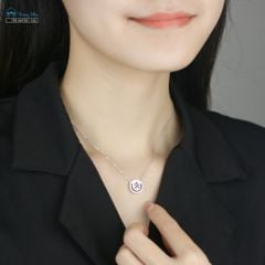 Dây chuyền bạc chữ OM dòng chảy An Yên (TRS MATDC 136)