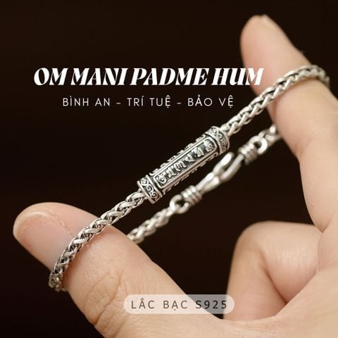 Lắc bạc Om mani padme hum ( TRS VONG 170 )