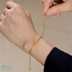 Lắc tay chủng tự Om vàng ( TRSV VONG 009 )