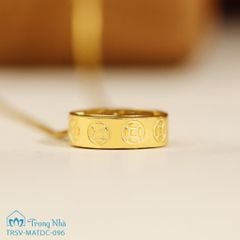 Dây chuyền Vàng chủng tự Om Kim Tiền (TRSV MATDC 096)