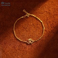 Lắc tay chủng tự Om vàng ( TRSV VONG 009 )