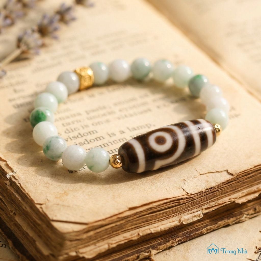 Dzi 2 mắt ( CHARM DZI 002)