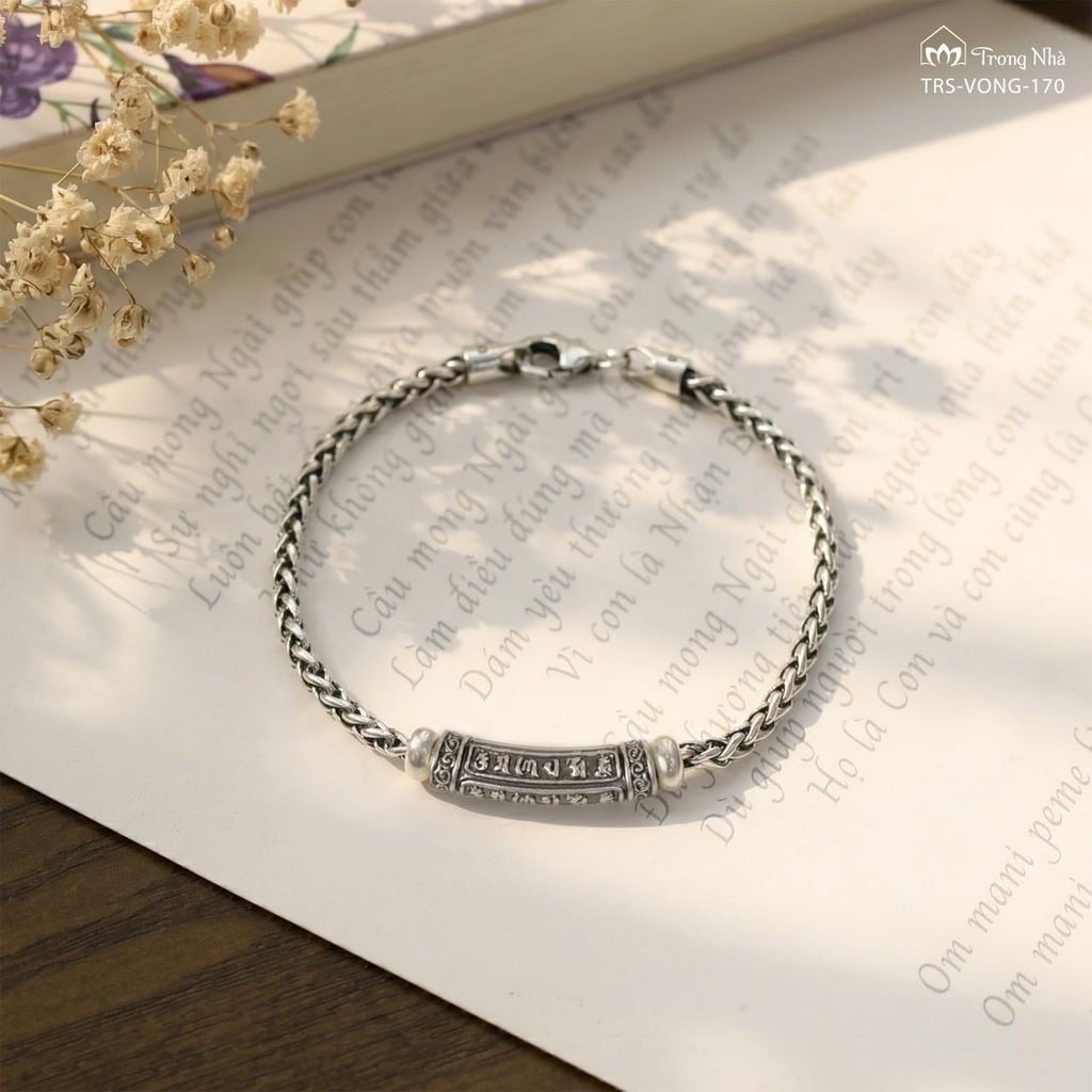 Lắc bạc Om mani padme hum ( TRS VONG 170 )