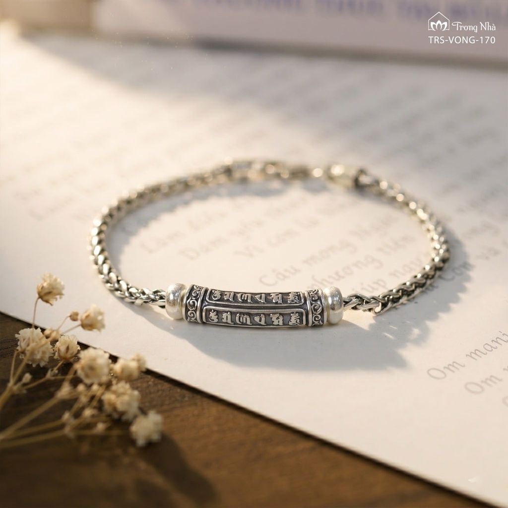 Lắc bạc Om mani padme hum ( TRS VONG 170 )