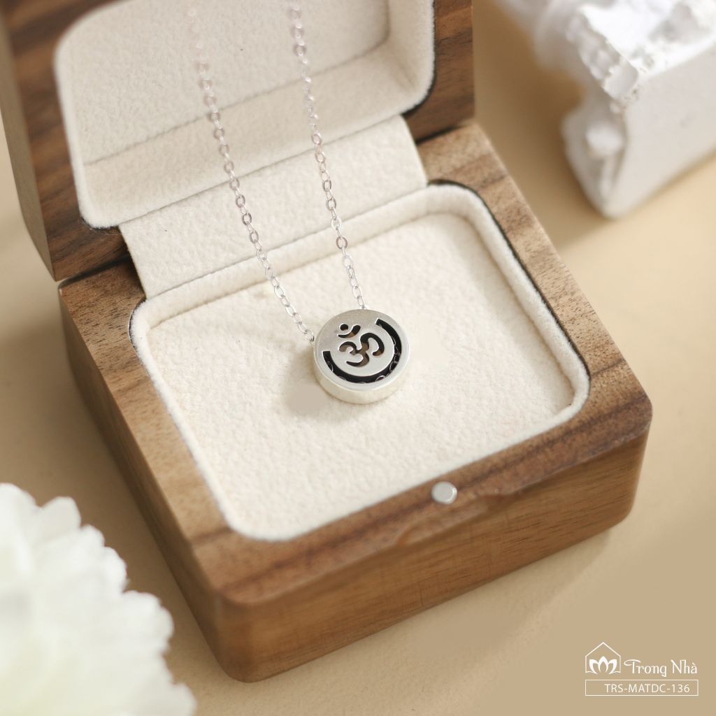 Dây chuyền bạc chữ OM dòng chảy An Yên (TRS MATDC 136)