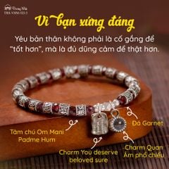 Lắc tay bạc handmade siêu biến chú - Vì bạn xứng đáng ( VHM 522-1)