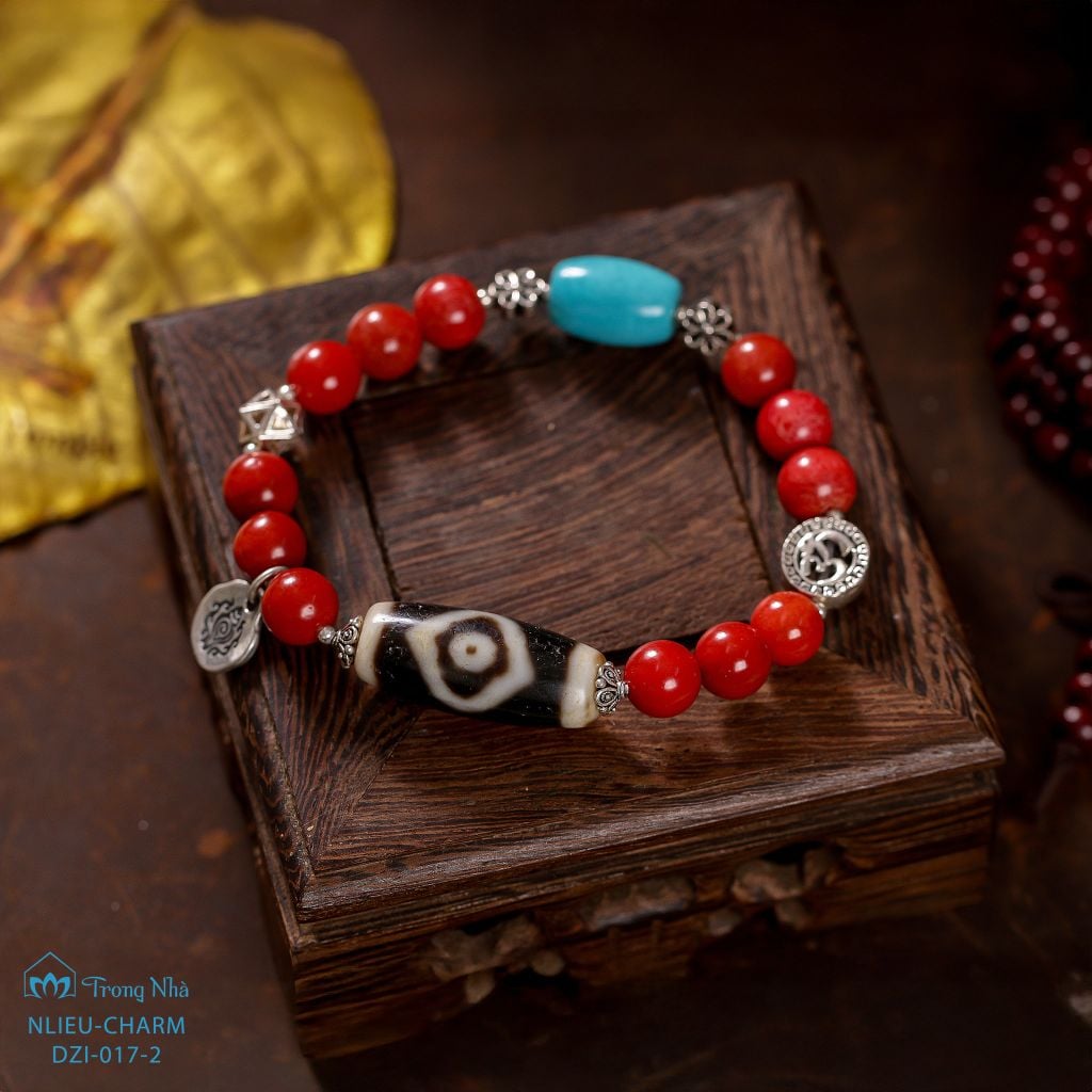 Dzi 2 mắt ( CHARM DZI 002)