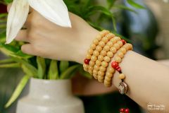 Tràng hạt bồ đề khắc chú Om Mani Padme Hum ( TRS VHM 531 )