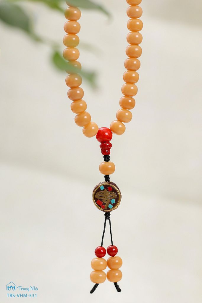Tràng hạt bồ đề khắc chú Om Mani Padme Hum ( TRS VHM 531 )