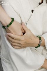 Vòng Ngọc Bích charm kalachakra  TRS VHM 372)