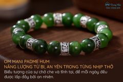 Vòng Ngọc bích siêu chú Om mani padme hum ( TRS VHM 600 )