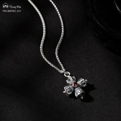 Mặt dây chuyền Chày kim cang đôi đính đá ( MATDC 221 )