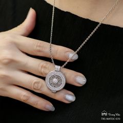 Mặt dây chuyền Ngài Thích Ca đính đá trắng ( matdc 070 )