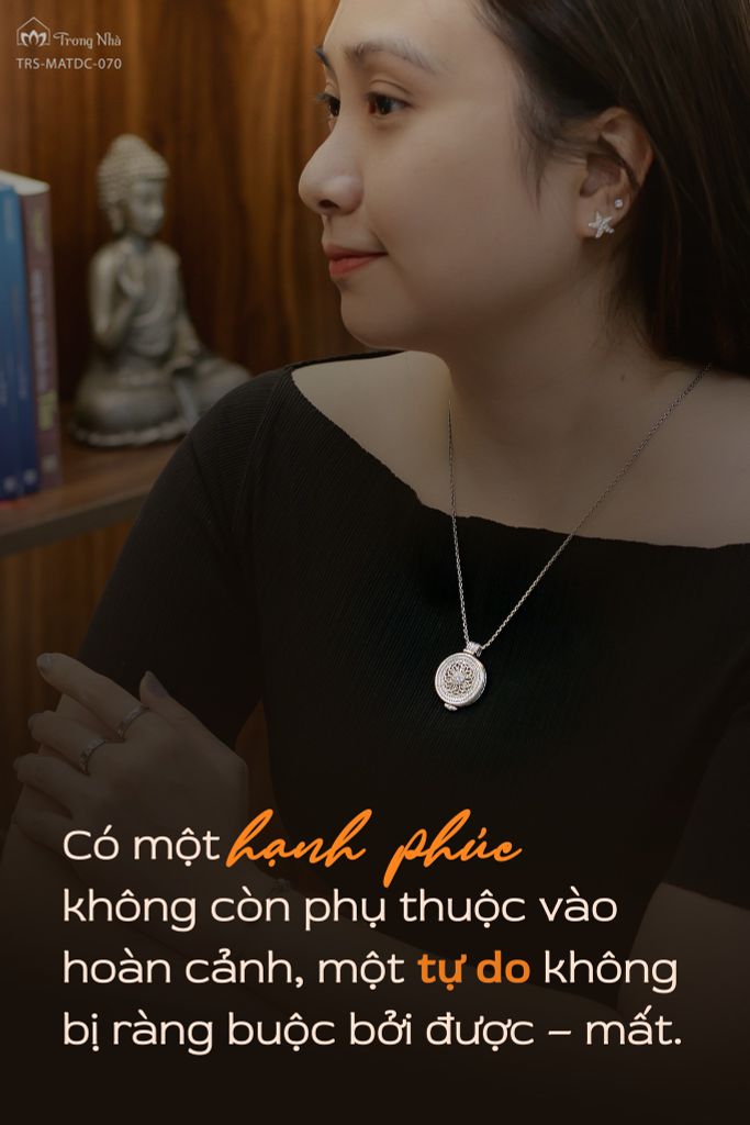 Mặt dây chuyền Ngài Thích Ca đính đá trắng ( matdc 070 )