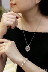 Mặt dây chuyền Ngài Thích Ca đính đá trắng ( matdc 070 )