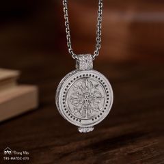 Mặt dây chuyền Ngài Thích Ca đính đá trắng ( matdc 070 )