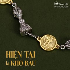 Lắc tay chủng tự Zam và Chày kim cang ( VONG 008 )