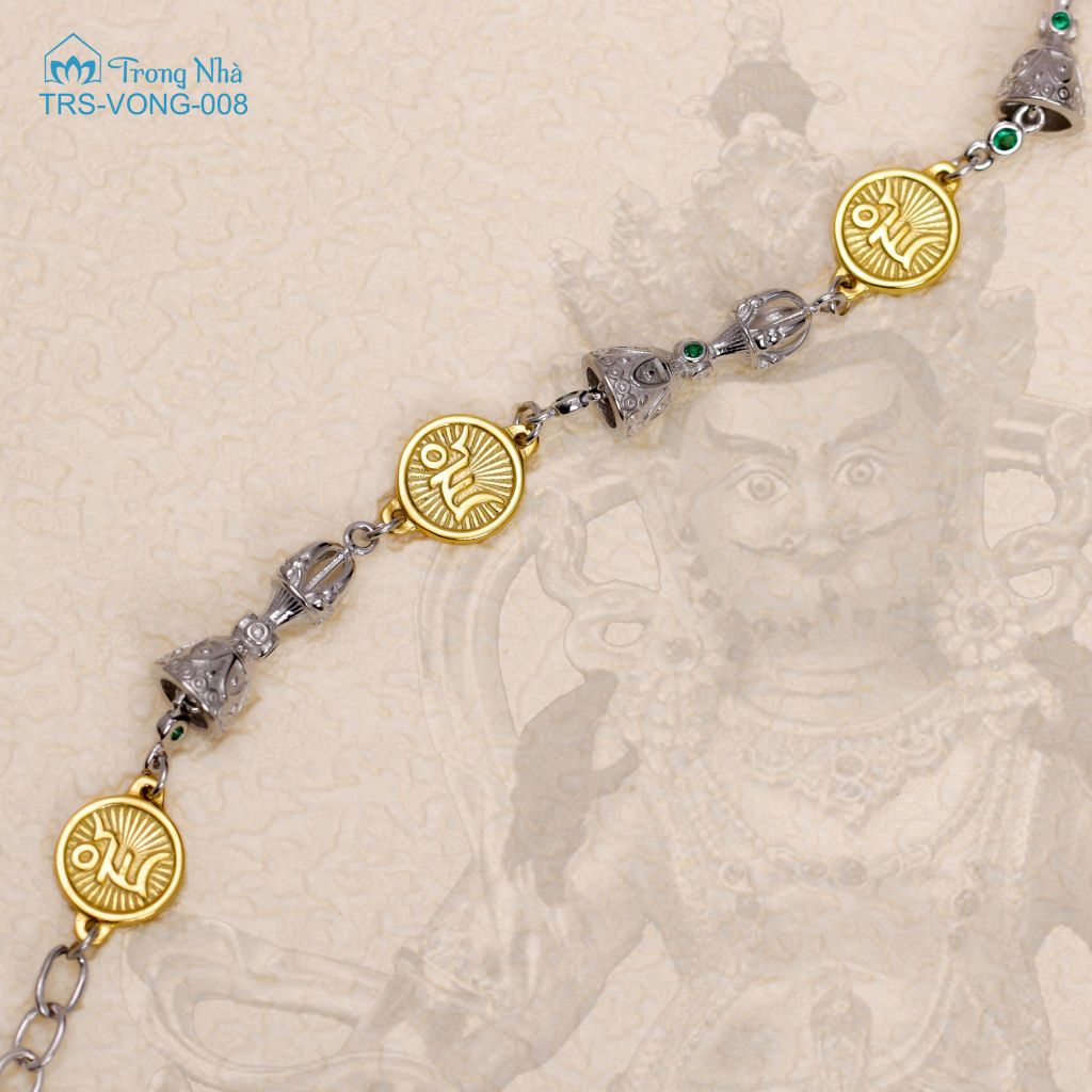 Lắc tay chủng tự Zam và Chày kim cang ( VONG 008 )