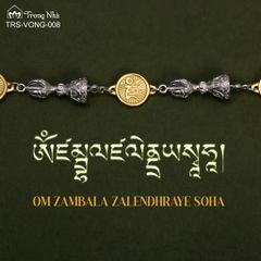 Lắc tay chủng tự Zam và Chày kim cang ( VONG 008 )