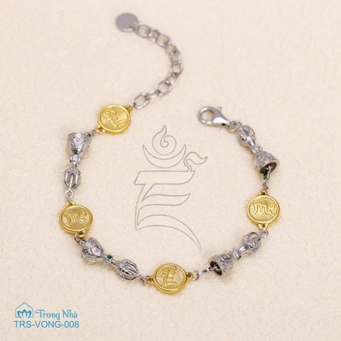 Lắc tay chủng tự Zam và Chày kim cang ( VONG 008 )