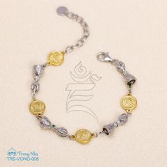 Lắc tay chủng tự Zam và Chày kim cang ( VONG 008 )