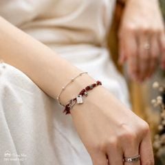 Vòng tay tết dây siêu biến chú Om Mani Padme Hum ( VHM 502 )