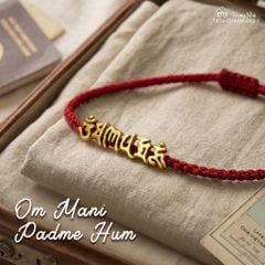 Charm vạn dặm bình an -  Om mani padme hum vàng TRSV CHARM 002