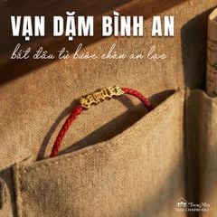 Charm vạn dặm bình an -  Om mani padme hum vàng TRSV CHARM 002