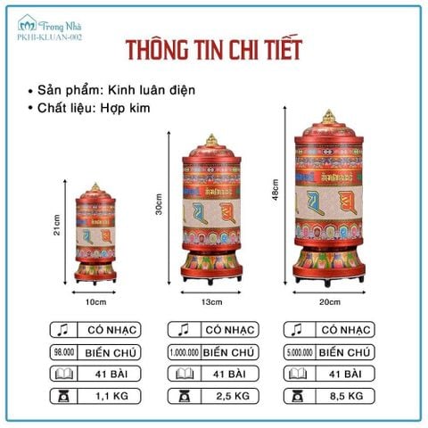 Kinh luân điện phát nhạc ( PKHI KLUAN 002)
