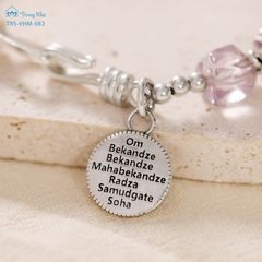 Vòng thạch anh tím charm dược sư ( TRS VHM 051 )