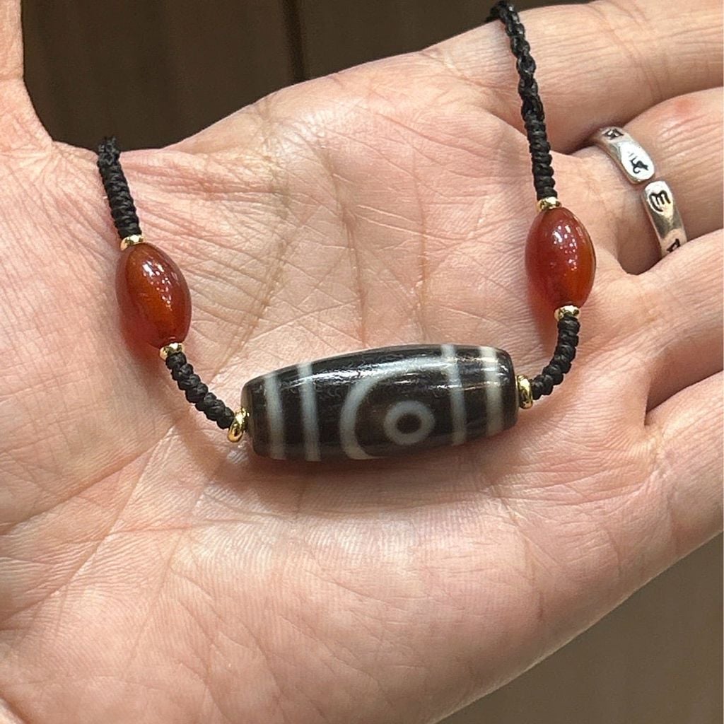 Dzi 2 mắt ( CHARM DZI 002)