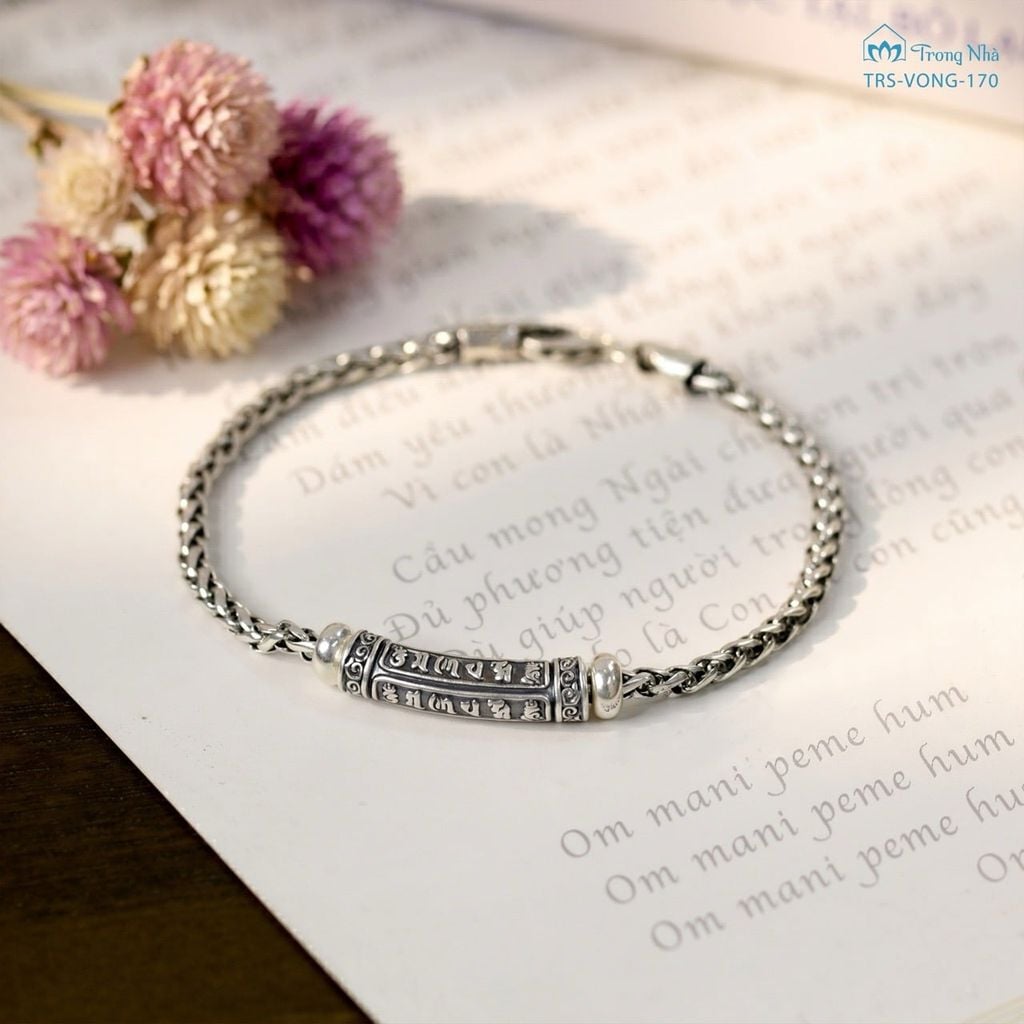 Lắc bạc Om mani padme hum ( TRS VONG 170 )