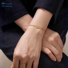 Lắc tay chủng tự Om vàng ( TRSV VONG 009 )