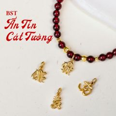 Ấn tín cát tường - charm treo chủng tự vàng ( TRSV CHARM 139 )