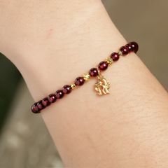 Ấn tín cát tường - charm treo chủng tự vàng ( TRSV CHARM 139 )