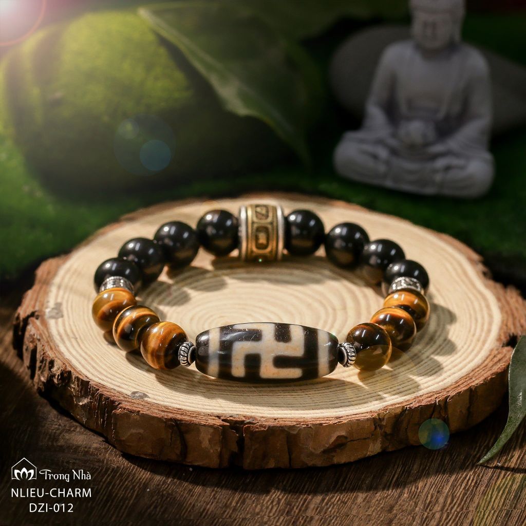 Dzi 012 - Dzi chữ vạn