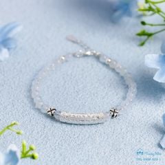 Vòng moonstone mix charm Om mani padme hum (trs vhm 039 )
