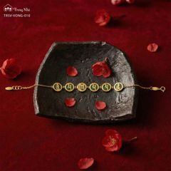 Lắc vàng Tĩnh Trong Động - Ngọc bích khắc Om mani padme hum ( VONG 010 )