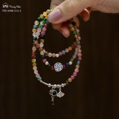 Yêu điều không hoàn hảo - Vòng tourmaline cuốn 3 charm Phổ chiếu (TRS VHM 312 2)