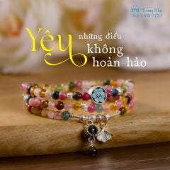 Yêu điều không hoàn hảo - Vòng tourmaline cuốn 3 charm Phổ chiếu (TRS VHM 312 2)