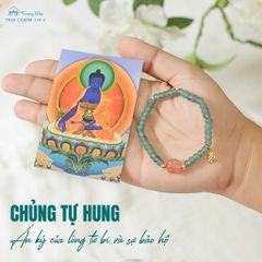Ấn tín cát tường - charm treo chủng tự vàng ( TRSV CHARM 139 )
