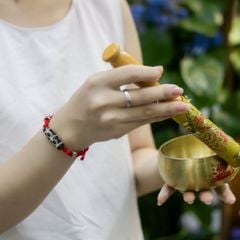 Dzi 6 mắt tứ giác ( Dzi 004 )