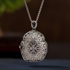 Mặt dây chuyền Ngọc hòa điền hình Phật ( MATDC 233 )