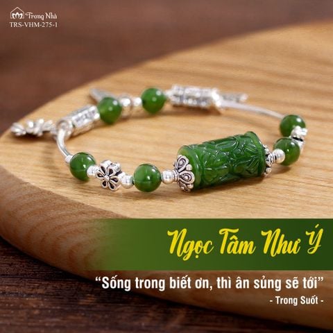 Vòng ngọc bích mix charm lu thống ( TRS VHM 275 )