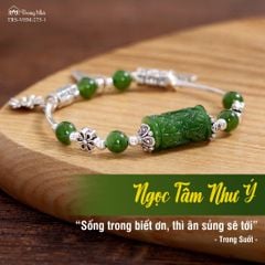 Vòng ngọc bích mix charm lu thống ( TRS VHM 275 )