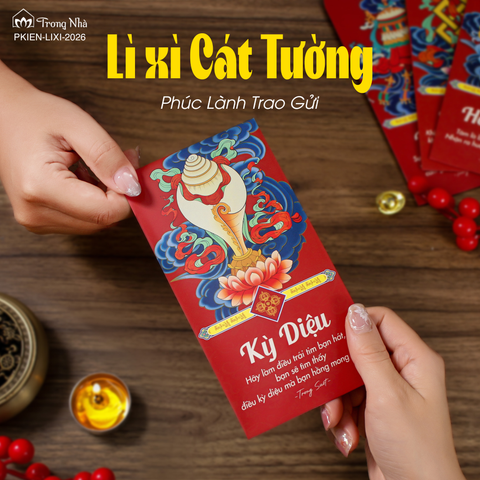 Lì xì Tết Bát Bảo Cát Tường - Phúc Lành Trao Gửi (LIXI 2026)